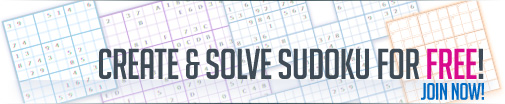 Create and solve Sudoku for free! Join now!